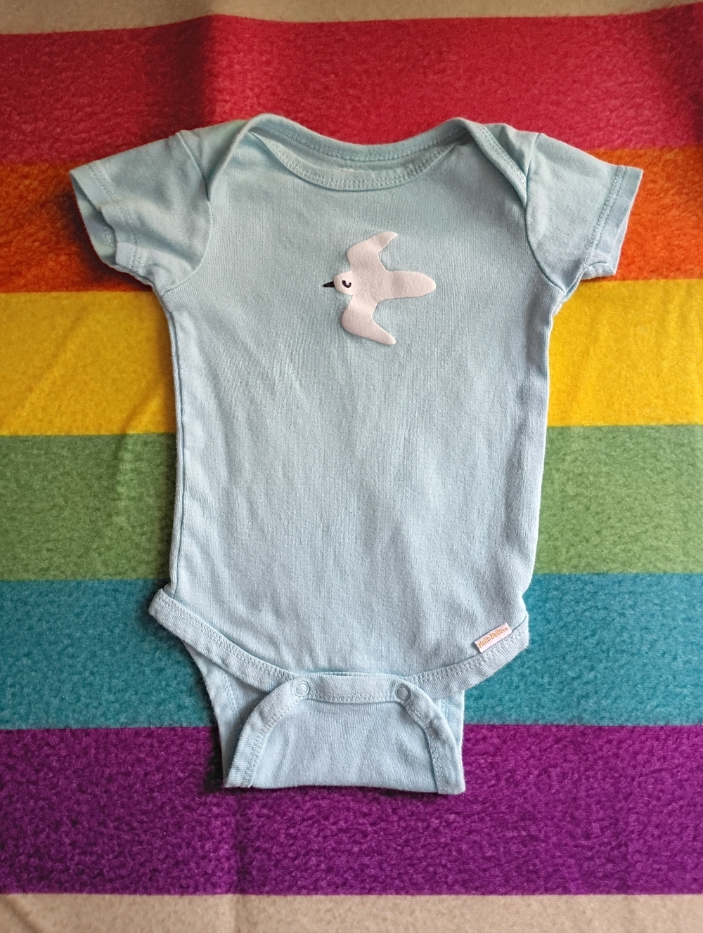 Hello Bello 0-3m Organic Seagull Bodysuit